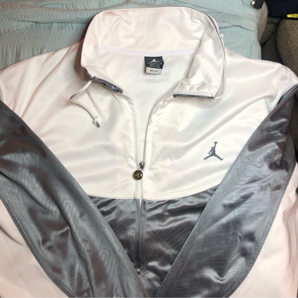 Jordan White and Gray Jacket